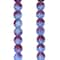 Sapphire & Amethyst Mix Czech Glass Round Beads, 6mm by Bead Landing™